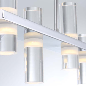 Netto 8-Light 42" Integrated LED Linear Chandelier