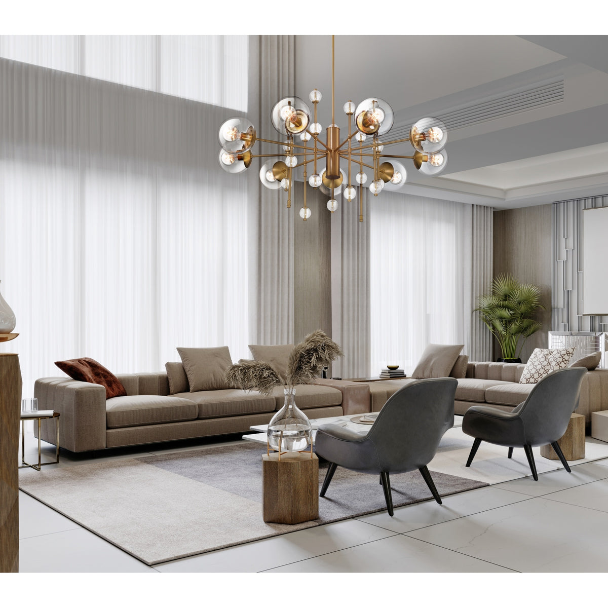 Traiton 9-Light 48" Chandelier