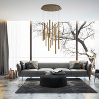 Santana 18-Light 24" Integrated LED Multi Drop Chandelier