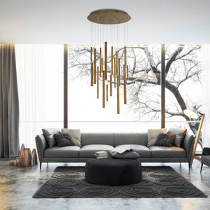 Santana 18-Light 24" Integrated LED Multi Drop Chandelier