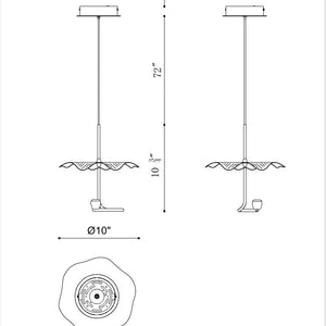 Lagatto 11" Integrated LED Mini Pendant