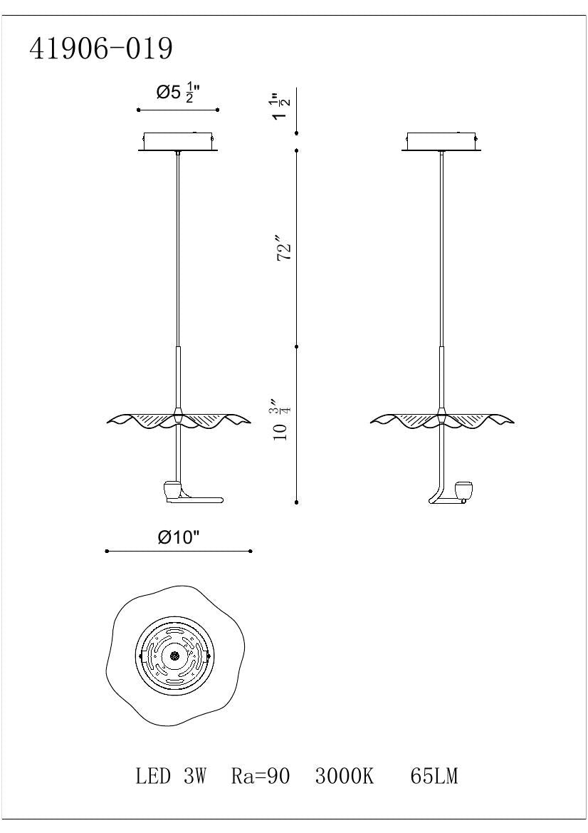 Lagatto 11" Integrated LED Mini Pendant