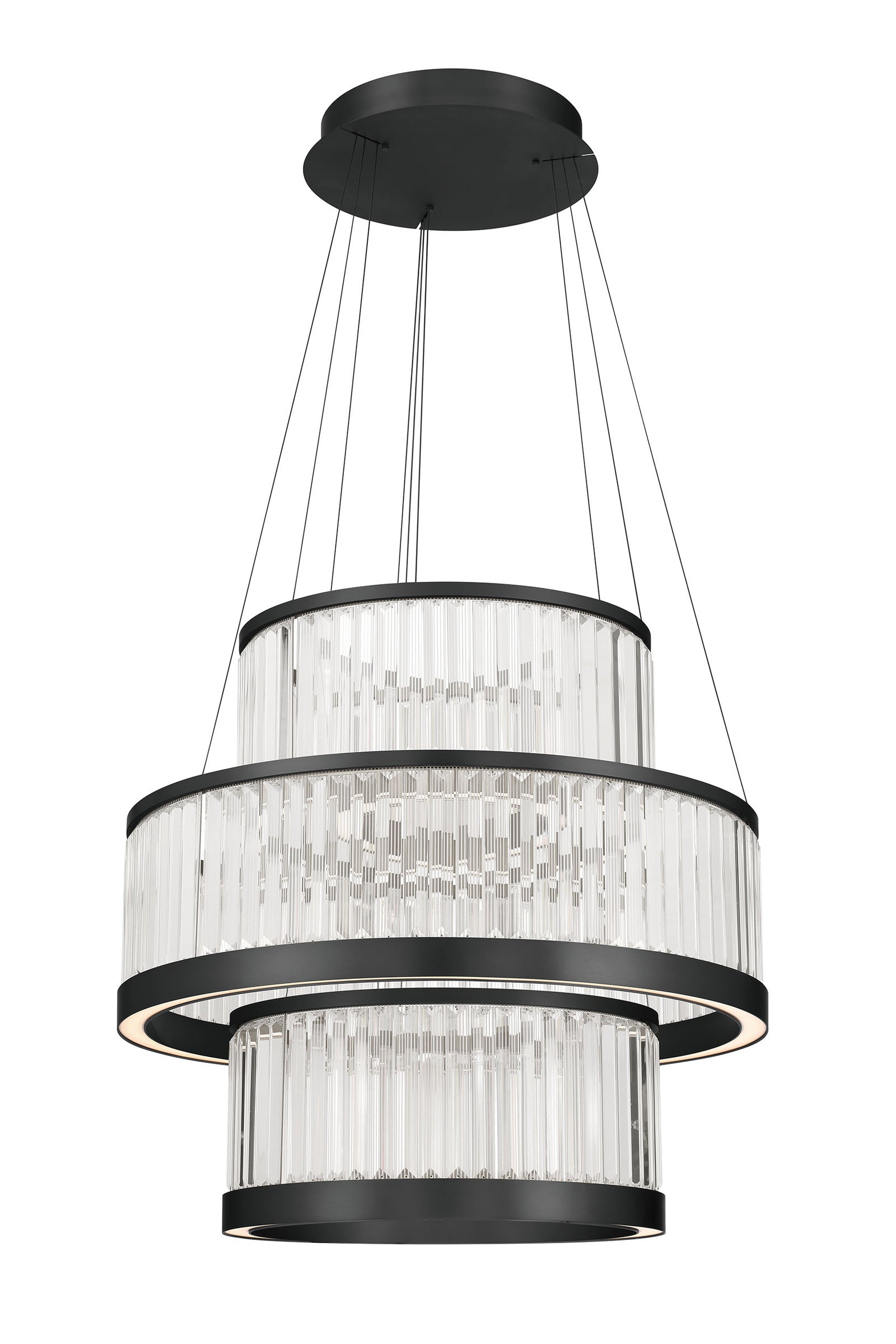 Empra 3-Tiers 3-Light 35" Integrated LED Grand Chandelier