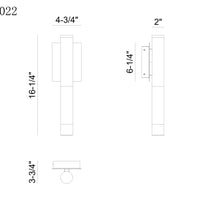 Ronda 16" Integrated LED Wall Sconce