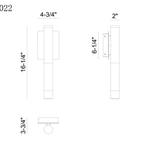 Ronda 16" Integrated LED Wall Sconce