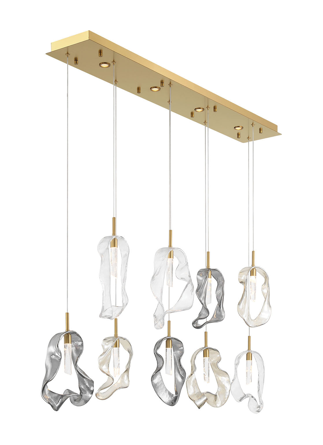 Norah 9-Light 51" Integrated LED Linear Chandelier
