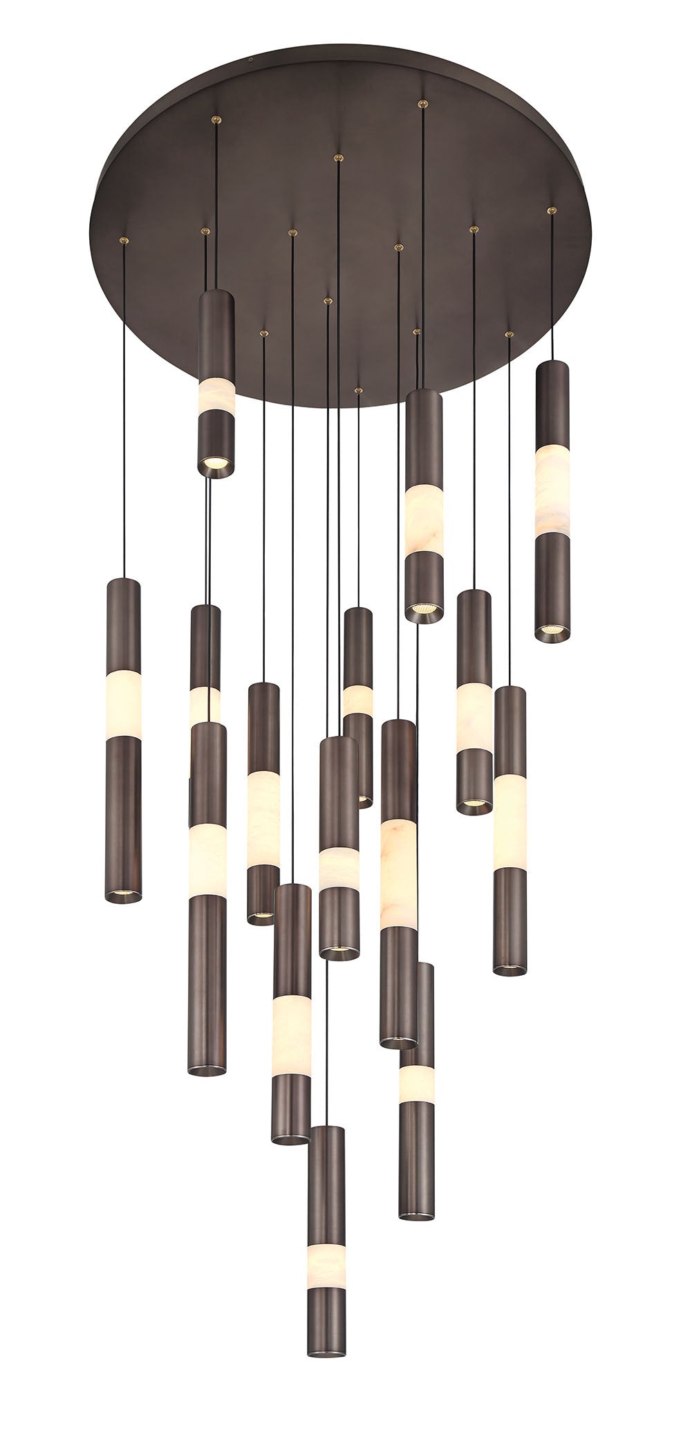 Ronda 15-Light 32" Integrated LED Multi Drop Chandelier
