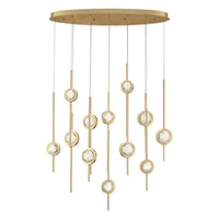 Barletta 12-Light 38" Integrated LED Multi Drop Chandelier