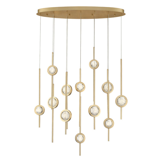 Barletta 12-Light 38" Integrated LED Multi Drop Chandelier