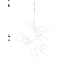 Thorah 10-Light 47" Integrated LED Grand Chandelier