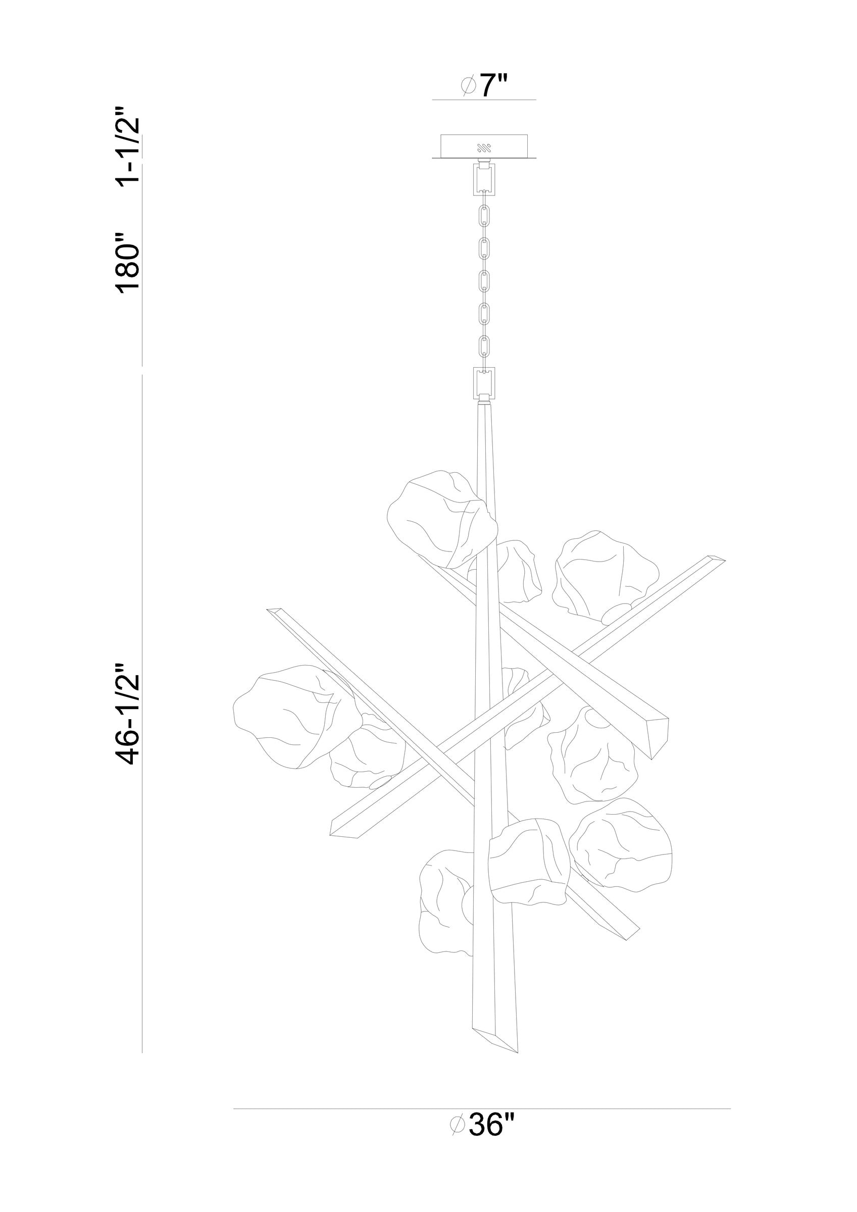 Thorah 10-Light 47" Integrated LED Grand Chandelier