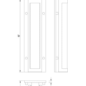 Hy50 16" Integrated LED Outdoor Wall Sconce