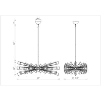 Dendelio 10-Light 45" Chandelier