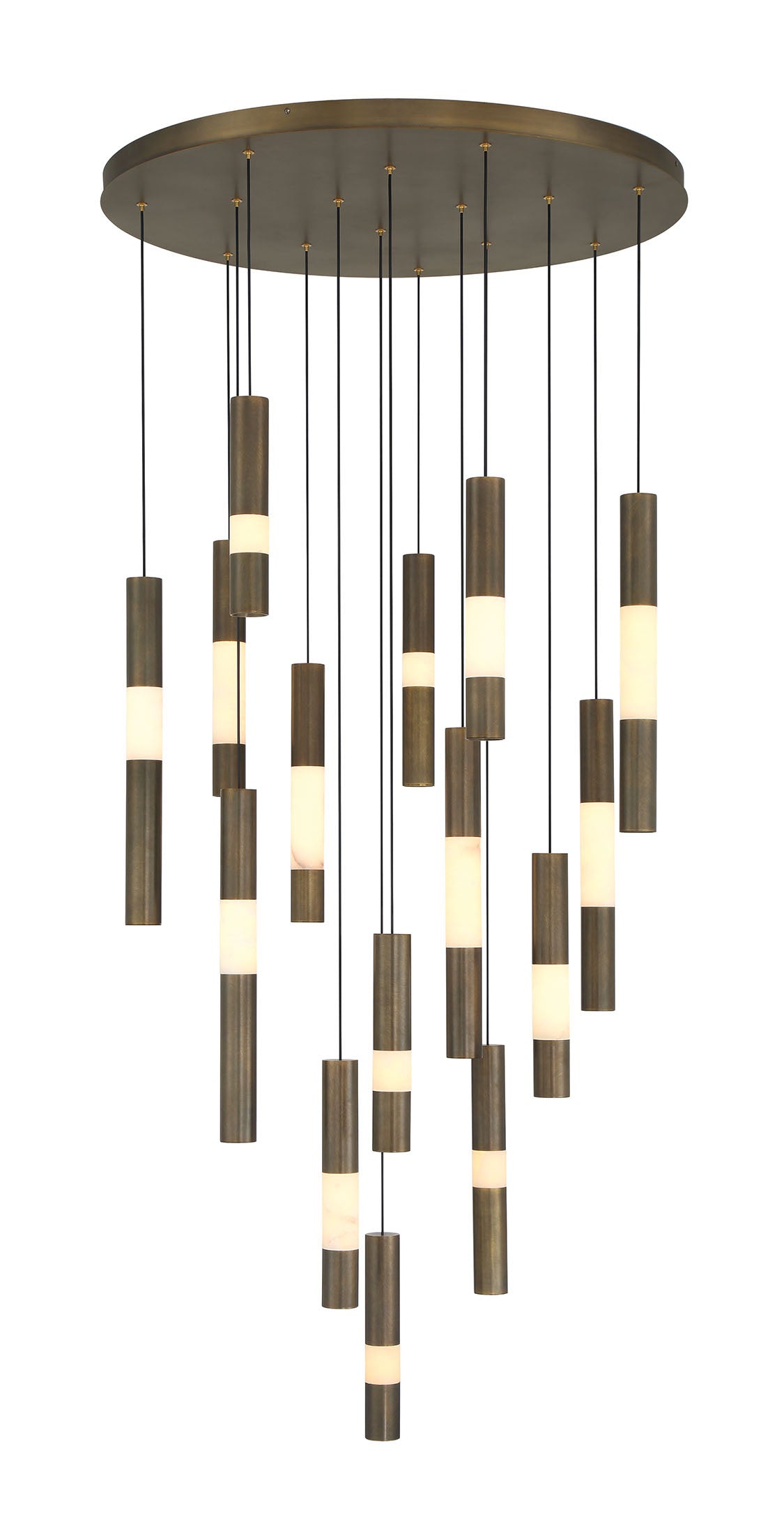 Ronda 15-Light 32" Integrated LED Multi Drop Chandelier