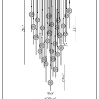 Barletta 26-Light 40" Integrated LED Grand Chandelier
