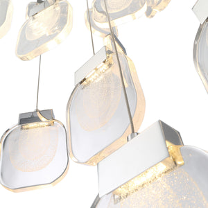 Paget 9-Light 20" Integrated LED Multi Drop Chandelier