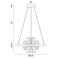 Clayton 26" Integrated LED Pendant Chandelier