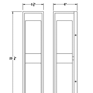 Ren 2-Light 23" Outdoor Wall Sconce
