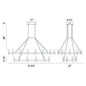 Altamont 2-Tiers 30-Light 52" Integrated LED Grand Chandelier