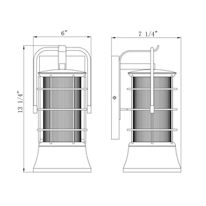 Rivamar 13" Outdoor Wall Lantern