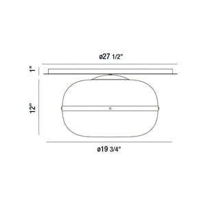 Nottingham 3-Light 20" Flush Mount