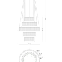 Empra 5-Tiers 5-Light 47" Integrated LED Grand Chandelier