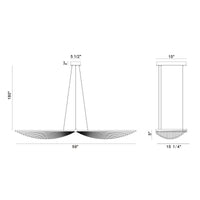 Seraph 59" Integrated LED Grand Chandelier