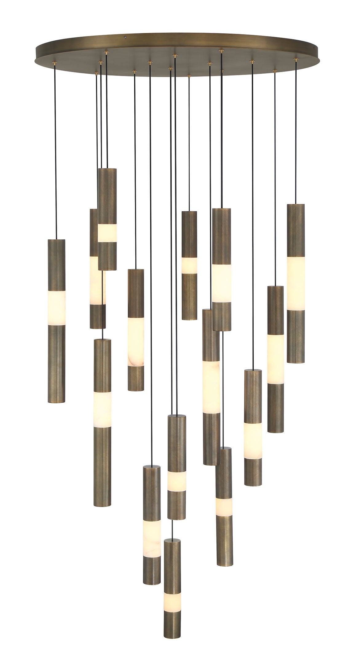Ronda 15-Light 32" Integrated LED Multi Drop Chandelier