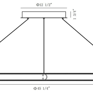 Verdura 45" Integrated LED Chandelier