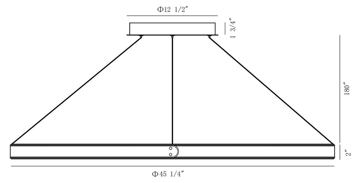 Verdura 45" Integrated LED Chandelier