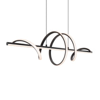Spin 40in horizontal swirl pendant, 5CCT