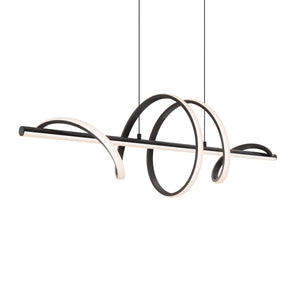 Spin 40in horizontal swirl pendant, 5CCT
