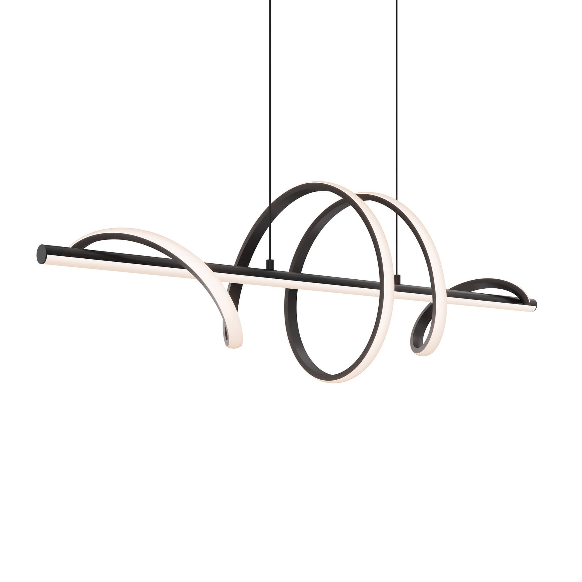 Spin 40in horizontal swirl pendant, 5CCT