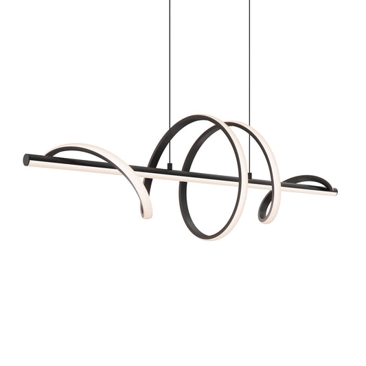 Spin 40in horizontal swirl pendant, 5CCT