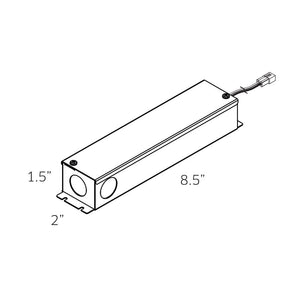 Driver 12W 12V DC Dimmable LED Hardwire driver