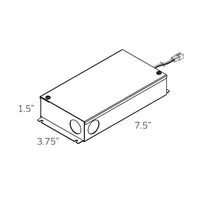 Driver 24W 12V DC Dimmable LED Hardwire driver