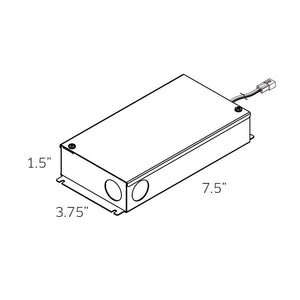 Driver 24W 12V DC Dimmable LED Hardwire driver