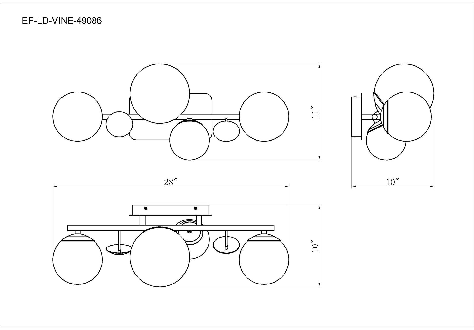 Vine 4-Light 28" Integrated LED Vanity