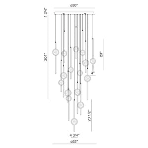 Barletta 16-Light 32" Integrated LED Grand Chandelier