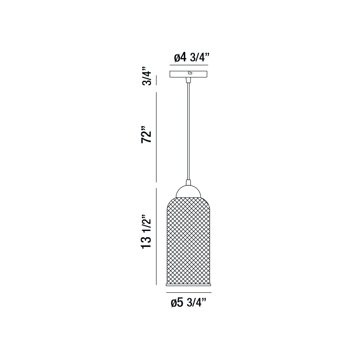 Kenmore 14" Integrated LED Pendant