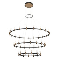 Albany 3-Tiers 51-Light 60" Integrated LED Grand Chandelier