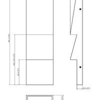 Nanton 2-Light 19" Integrated LED Outdoor Wall Sconce