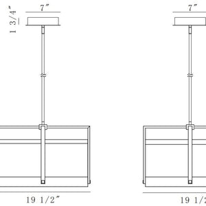 Tye 20" Integrated LED Chandelier