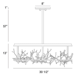 Aerie 31" Integrated LED Chandelier