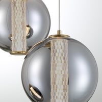 Atomo 3-Light 21" Integrated LED Multi Drop Chandelier