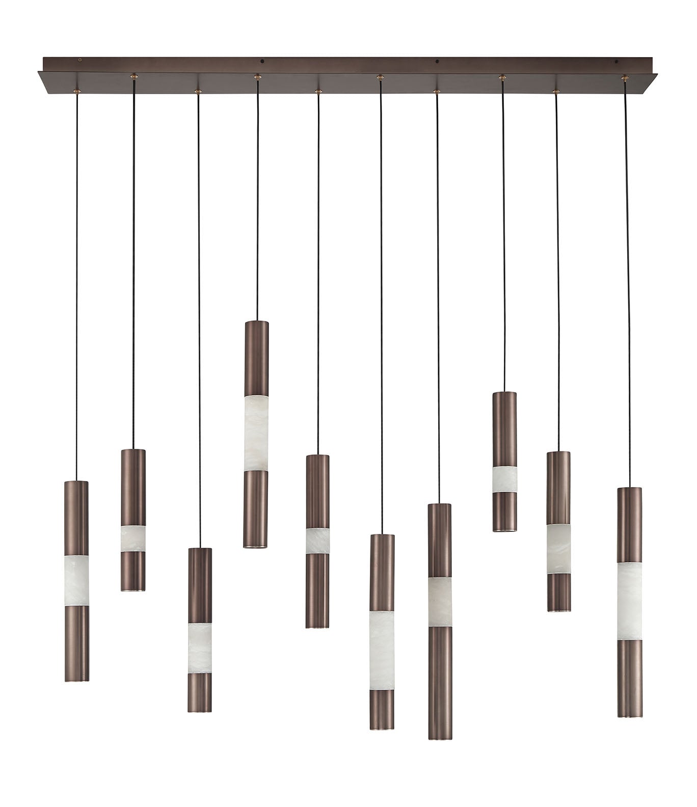 Ronda 10-Light 50" Integrated LED Linear Chandelier