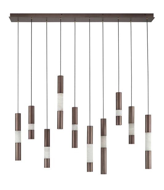 Ronda 10-Light 50" Integrated LED Linear Chandelier