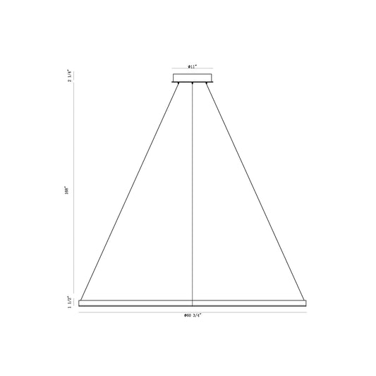 Spunto 61" Integrated LED Grand Chandelier