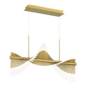 Voltik 60-Light 40" Integrated LED Linear Chandelier