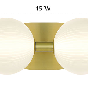 Palmas 2-Light 15" Integrated LED Vanity